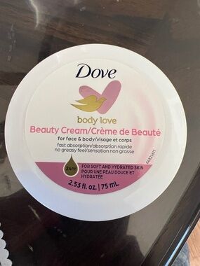 Dove Body Love Beauty Cream - White & Pink Jar